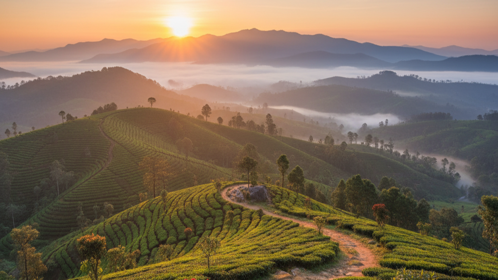 Hidden Sunrise Spots in Munnar
