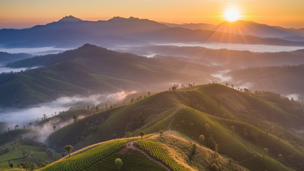 Hidden Sunrise Spots in Munnar
