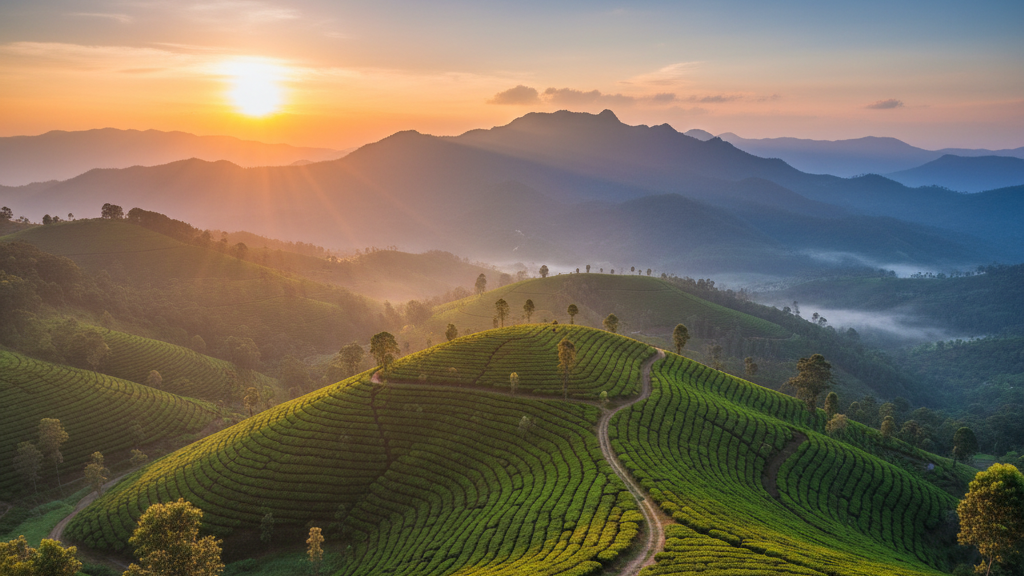 Hidden Sunrise Spots in Munnar
