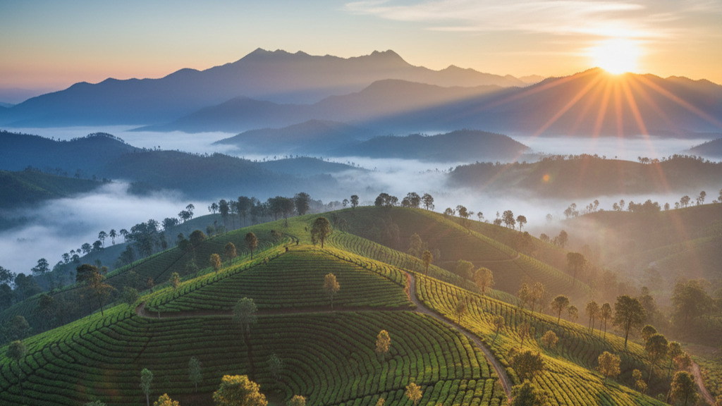 Hidden Sunrise Spots in Munnar
