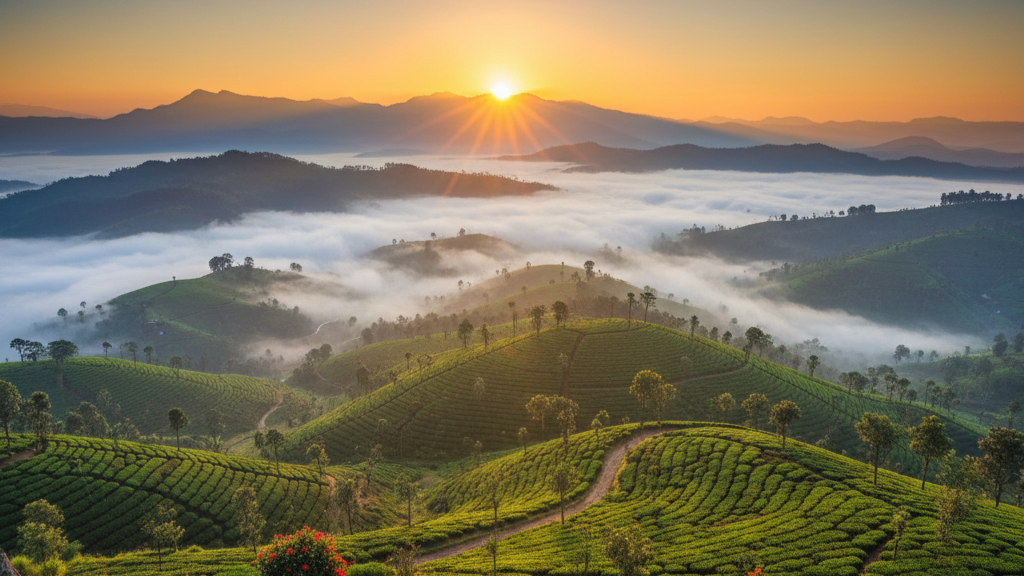 Hidden Sunrise Spots in Munnar
