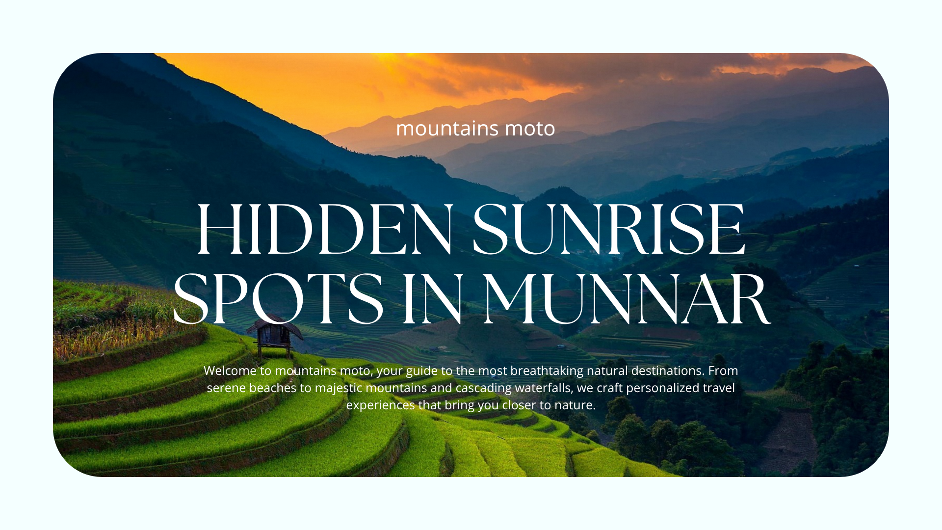 hidden sunrise spots in munnar